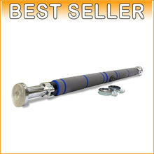 Load image into Gallery viewer, Maximiza Chrome Pull Up Bar with Comfortable Foam Grips - Fit Doorways 27-39in