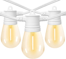 Load image into Gallery viewer, 48ft Outdoor String Lights with 16 Shatterproof LED Bulbs - Dimmable &amp; Weathe...