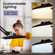 Load image into Gallery viewer, Professional 2,200 Lumens Black Desk Lamp - 4 Brightness Levels &amp; 3 Modes