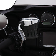 Load image into Gallery viewer, Stylish Chrome Drink Holder for Motorcycles - Protects Paint and Secures Drinks