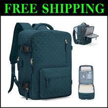 Load image into Gallery viewer, Multi-Compartment Peacock Blue Travel Backpack for Laptop and Gym Essentials