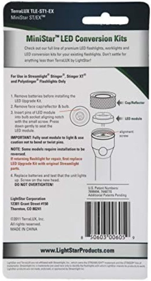 Efficient LED Upgrade Kit for Stinger Flashlights - 450 ANSI Lumen Performance