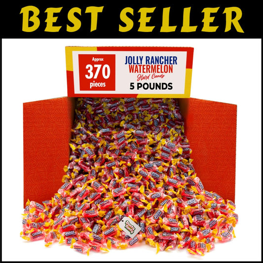 Fresh Watermelon Jolly Rancher Candies - 370 Individually Wrapped Pieces, 5 lb