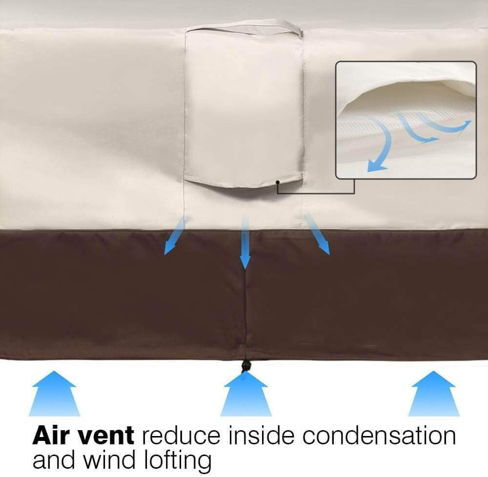 Patio Lounge Chair Cover - Adjustable Waterproof Furniture Protector, Small