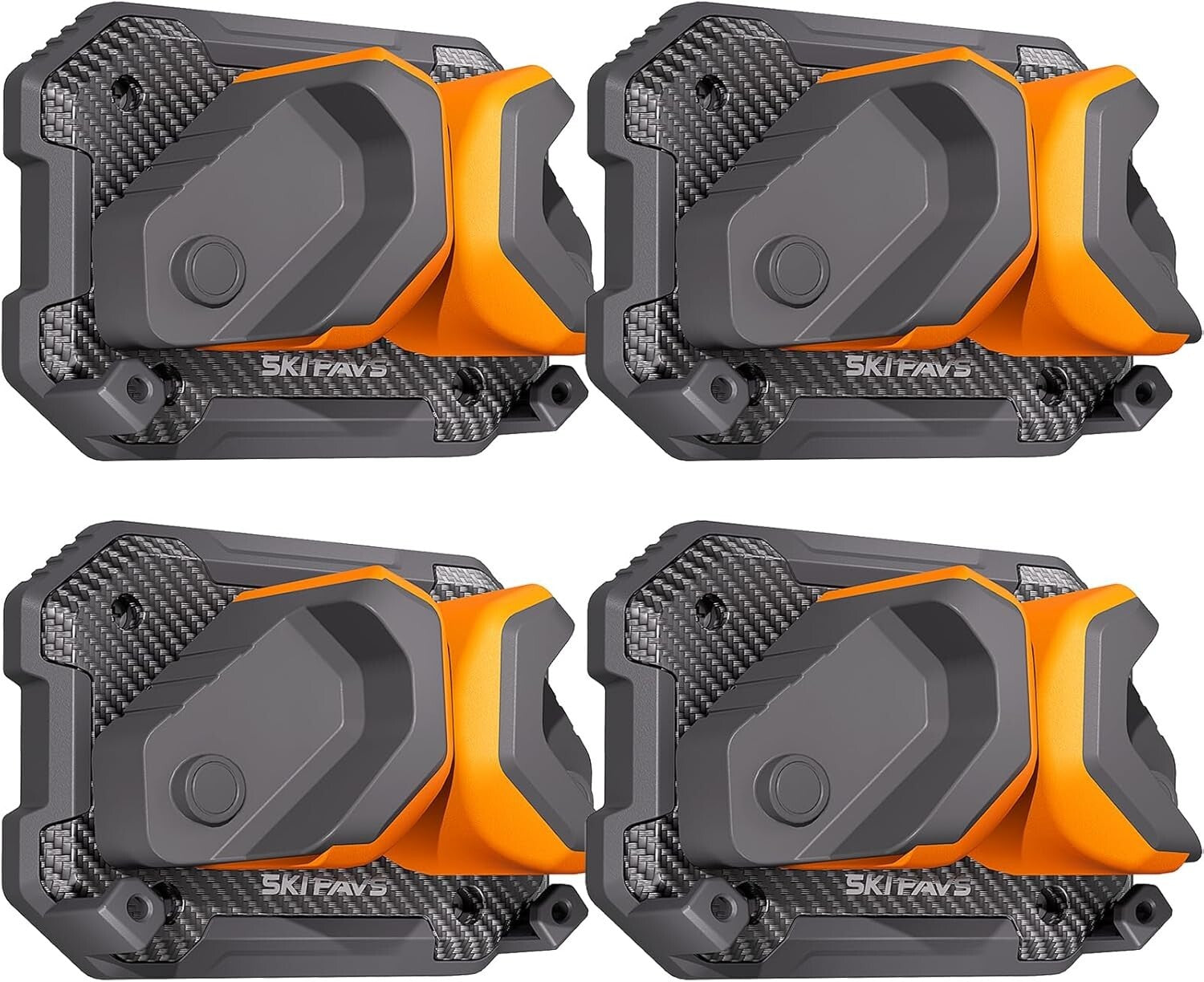 Elegant Vertical Ski Storage Solution - Slip-Resistant, Damage-Free Holders