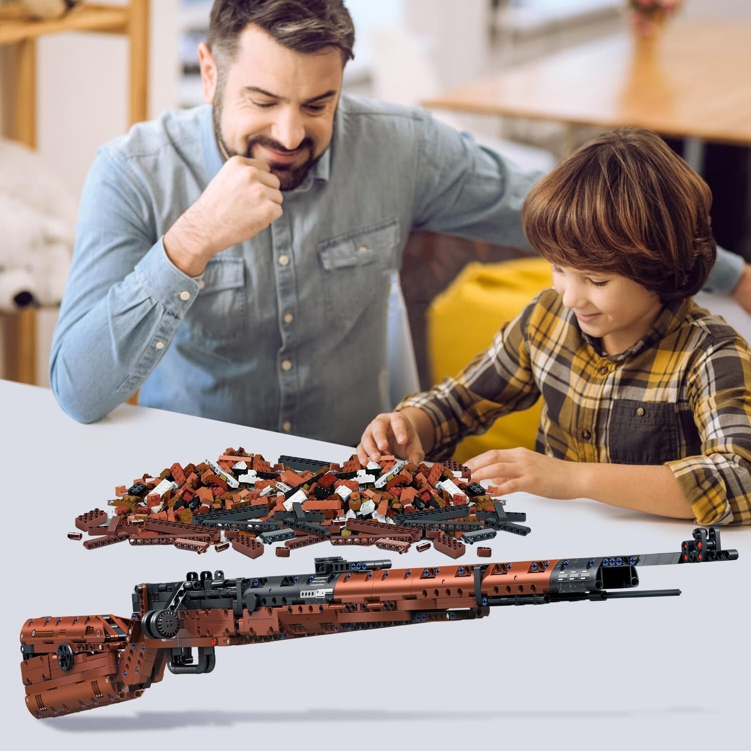 Collectible 1:1 Sniper Gun Building Blocks Set - Creative Military Display