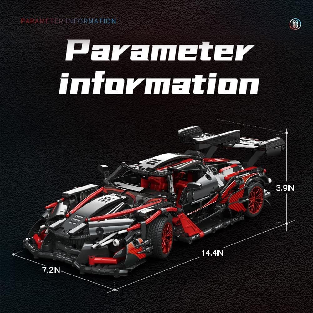 1:14 Scale Racing Car Model Building Set – Perfect Gift for Car Fans Ages 12+