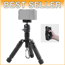 Load image into Gallery viewer, Compact 20" Aluminum Tripod with 360° Versatile Ball Head &amp; Smartphone Holder
