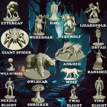 Load image into Gallery viewer, Mythical Creatures Mini Figure Set - 90 Unique RPG Characters for DND Adventures