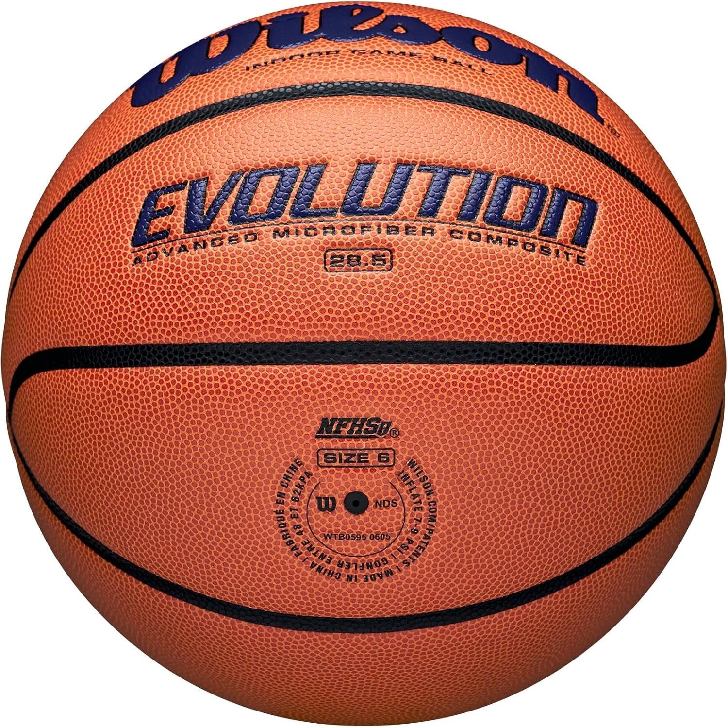 Evolution Indoor Basketball - Sizes 5, 6 & 7 - NFHS Approved for Serious Players