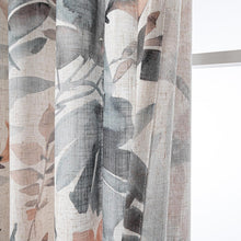 Load image into Gallery viewer, Soft Linen Blend Floral Curtains - 84 Inch Pinch Pleat for Dining &amp; Living Rooms