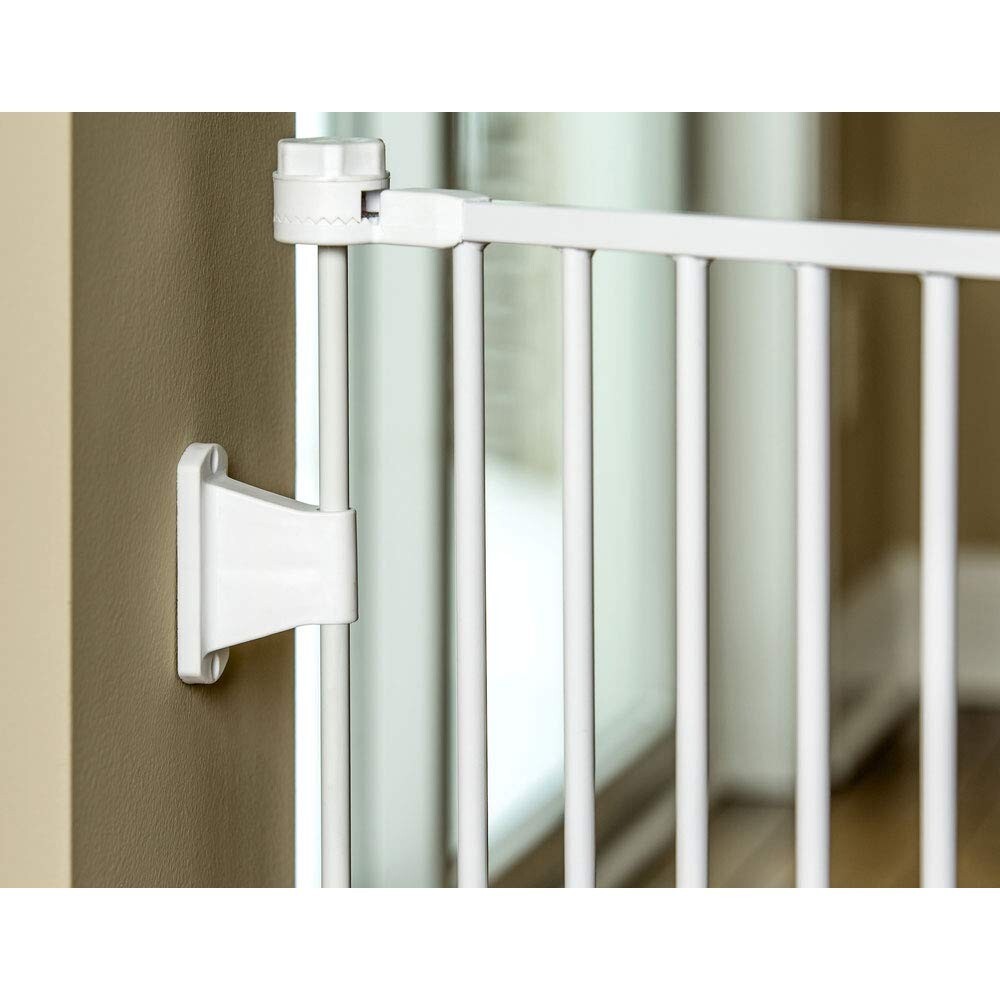 Metal 76-Inch Baby Gate with Latch Closure - Ideal for Toddler & Dog Safety