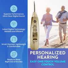 Load image into Gallery viewer, Lightweight BTE Personal Sound Amplifier Set - USB Rechargeable, All-Day Comfort
