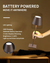 Load image into Gallery viewer, Waterproof Table Lamps - Modern Cordless 2 Pack with Adjustable Brightness
