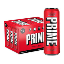 Load image into Gallery viewer, 12-Pack PRIME Energy Tropical Punch - Hydrating Vegan Energy Drink with No Sugar