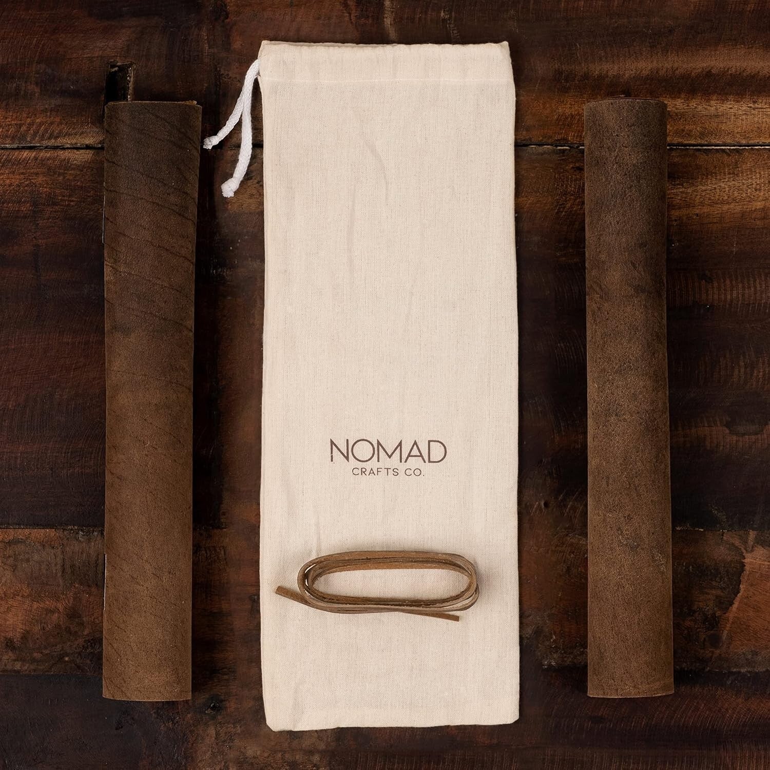 Soft Antique Brown Leather Crafting Sheets - Set of 4 Ideal for DIY Projects