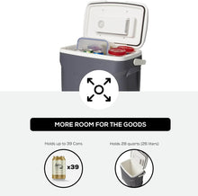 Load image into Gallery viewer, Quiet 12V Electric Cooler - Iceless Portable Fridge with Spacious 28 Qt Capacity