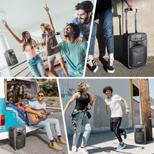 Load image into Gallery viewer, Versatile Bluetooth PA Speaker System with Wireless Mic for Outdoor Performances