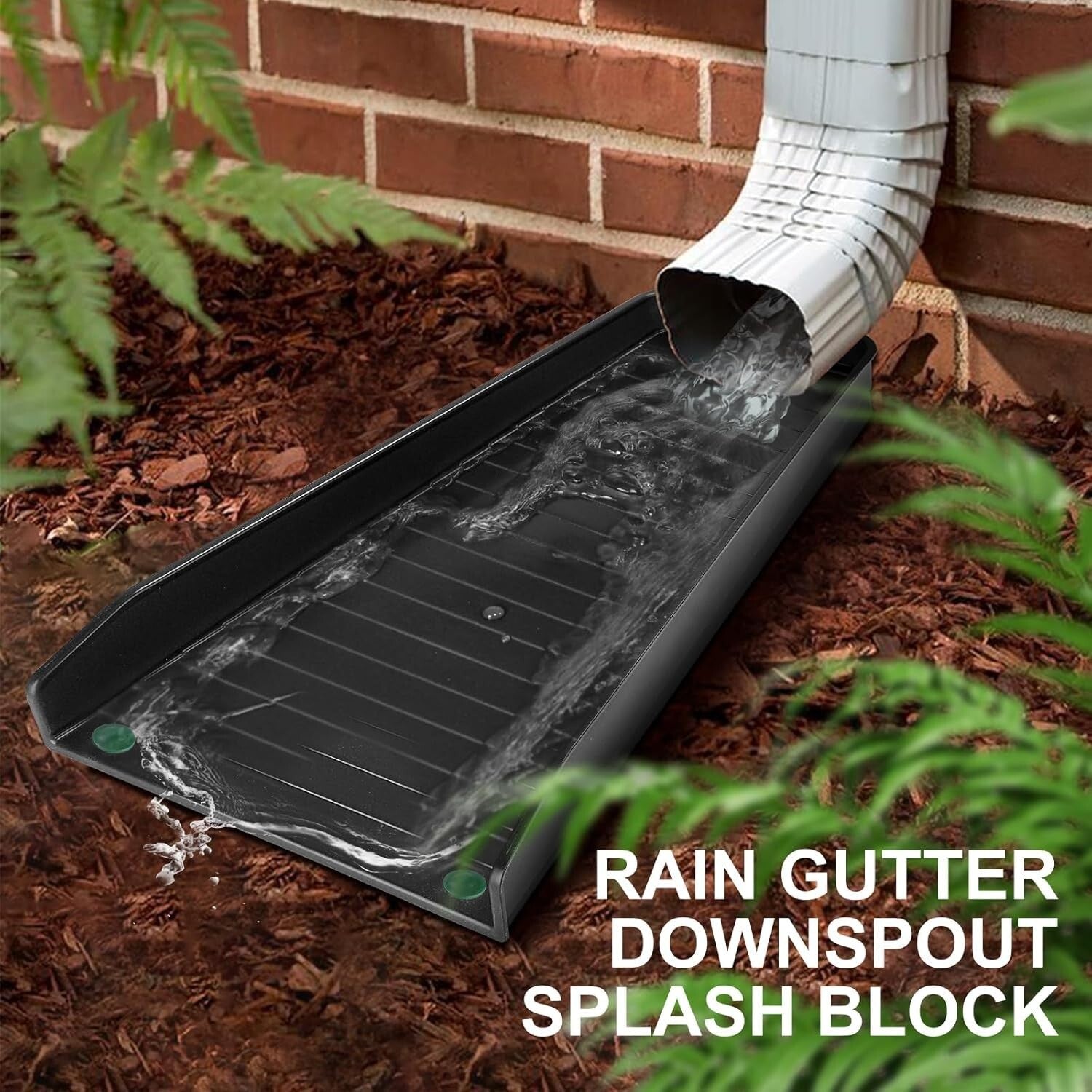 Easy Install 4-Pack Gutter Downspout Extensions - Protect Your Home's Foundation