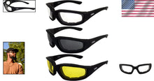 Load image into Gallery viewer, 3 Pairs Kickback Foam Padded Motorcycle Sunglasses - Shatterproof &amp; Stylish