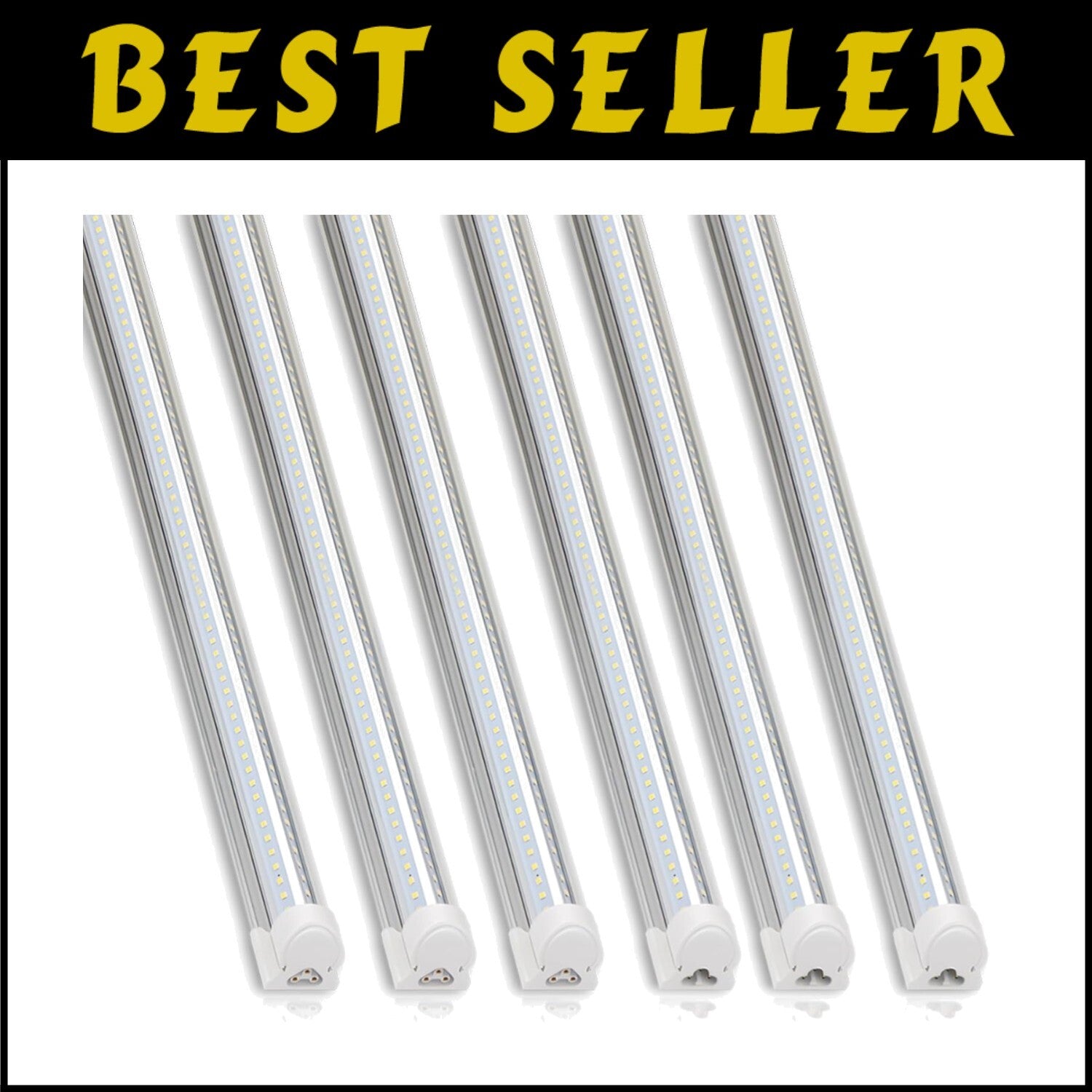 T8 LED Shop Light 6FT, 8500LM, 5000K - Bright Linkable Garage & Workshop Lights