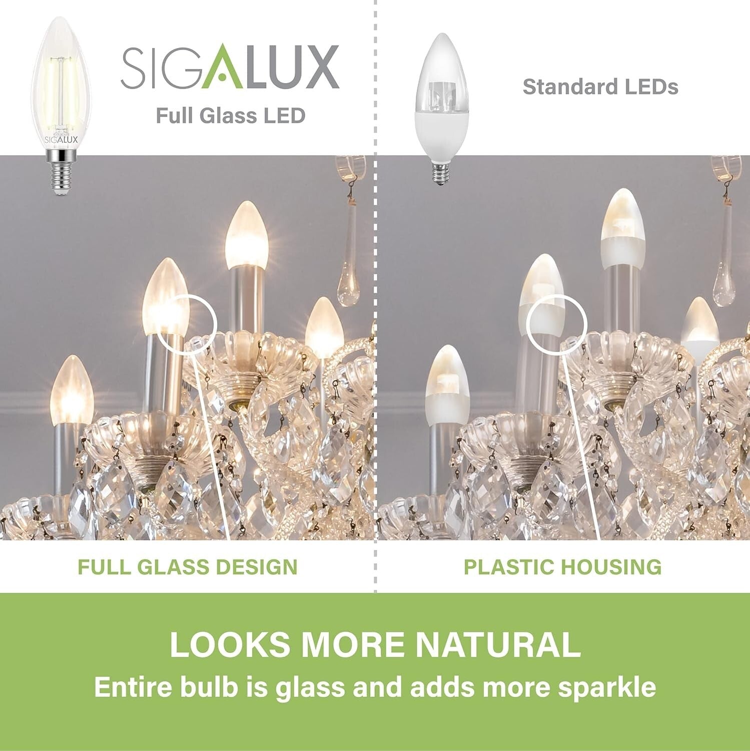 Energy-Efficient 48-Pack E12 2700K Dimmable LED Bulbs for Chandeliers