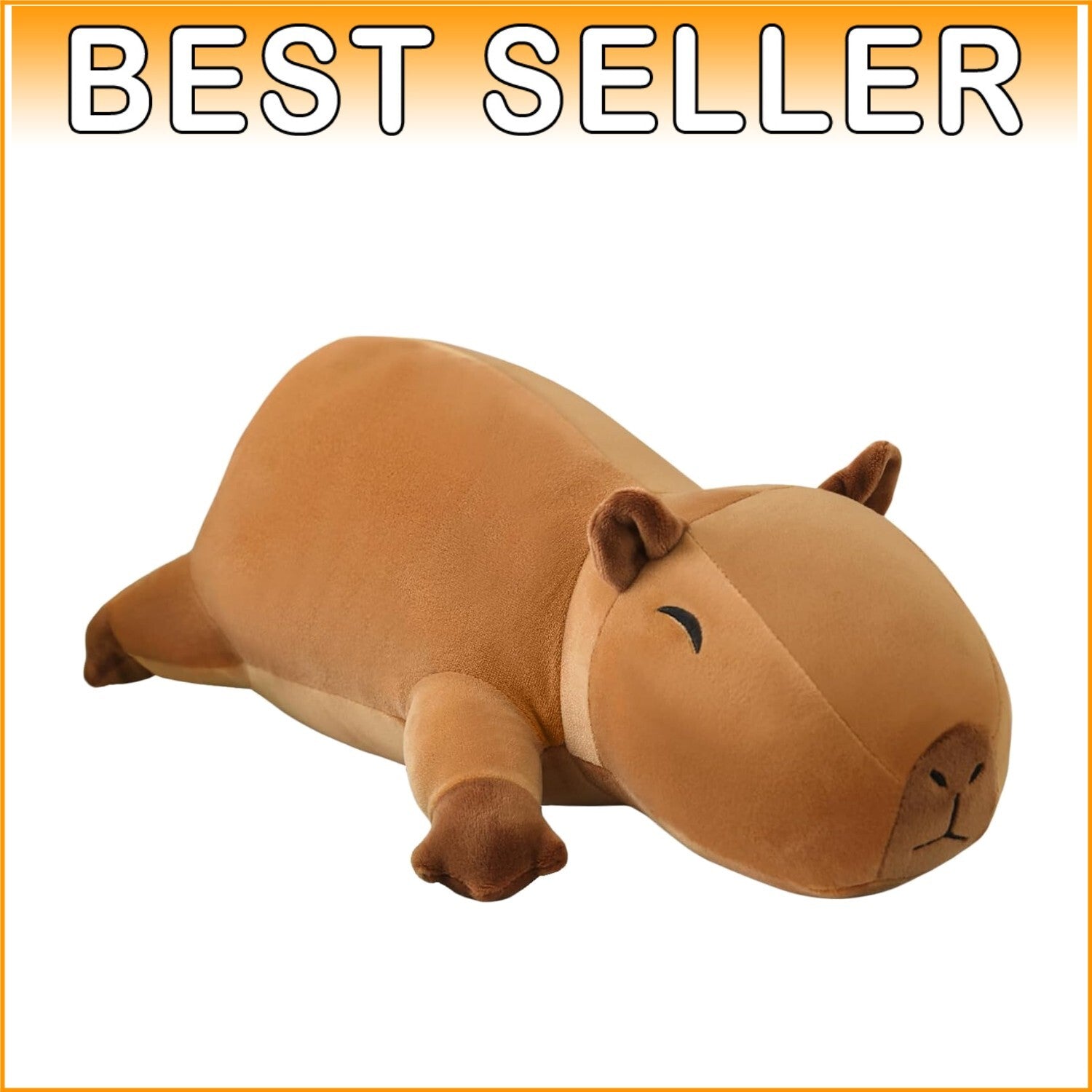 Multi-Size Weighted Capybara Stuffed Animal - Ideal for Home Decor & Gifts