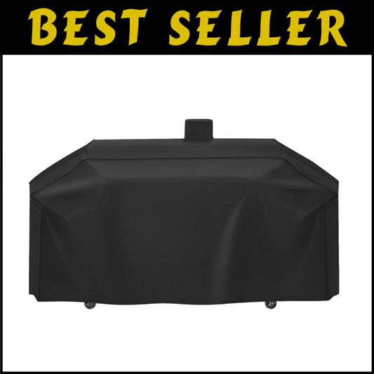 Secure-Fit Heavy-Duty Black Grill Cover for 4in1 Combo Grills - 79" Dimensions