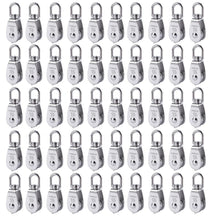 Load image into Gallery viewer, Rugged 50 Pack M15 Stainless Steel Pulleys with 360° Rotation for Versatile Use