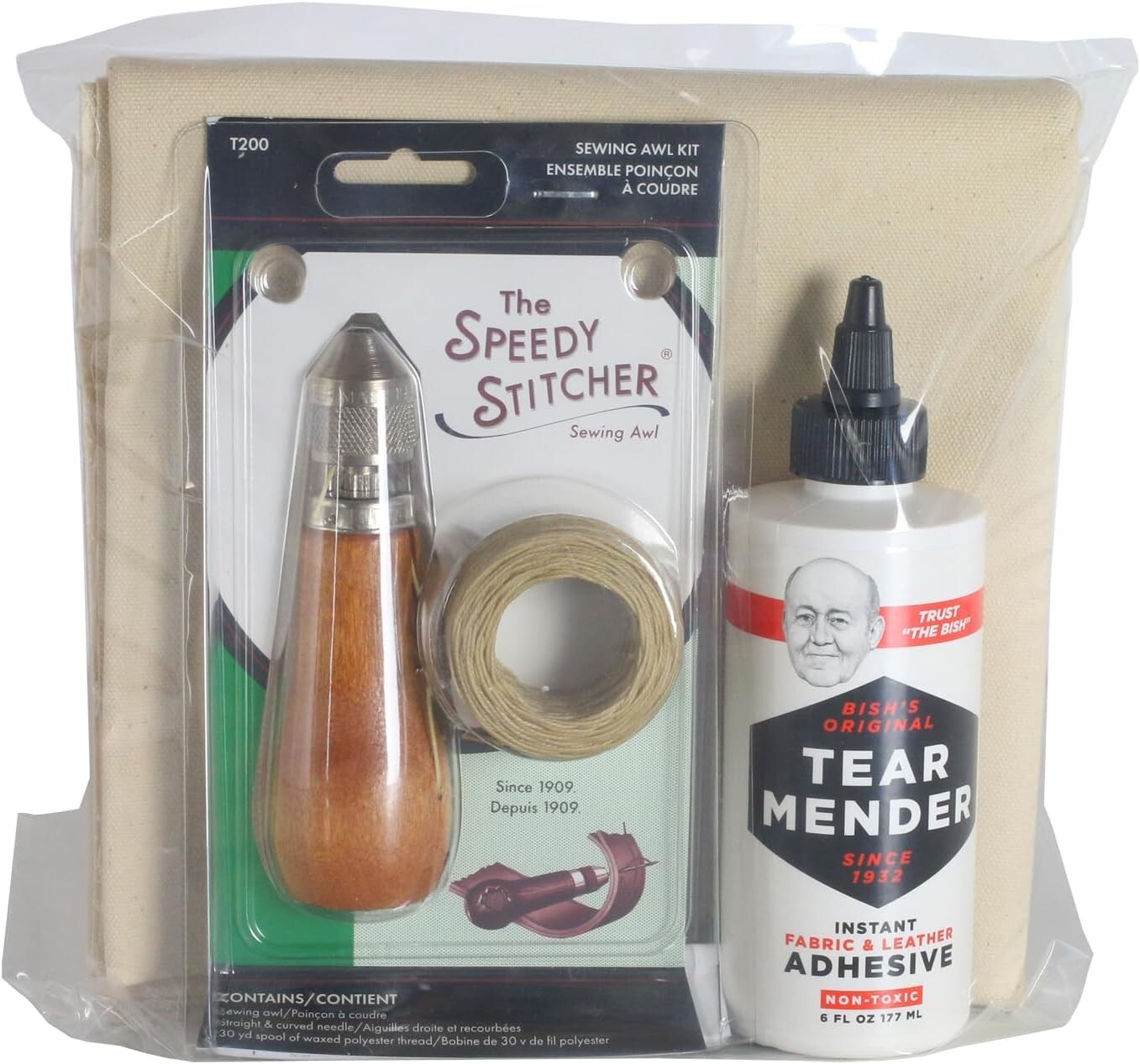 Ultimate Repair Solution for Tents & Tarps: Canvas, Glue & Waxed Thread