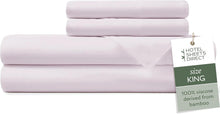 Load image into Gallery viewer, Cooling &amp; Breathable King Size Bamboo Sheet Set - 4 Piece Light Pink Luxury