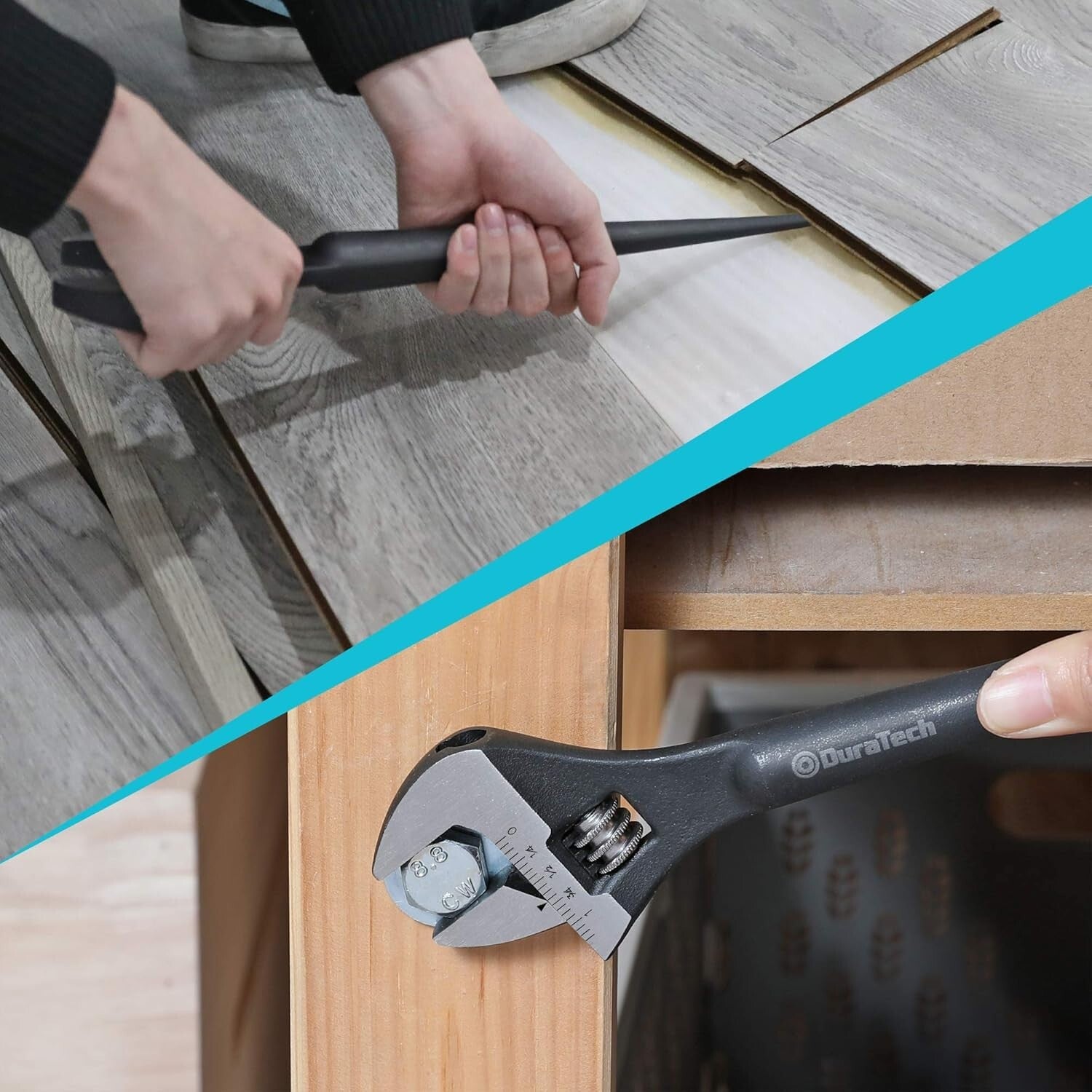 Professional 3-Piece Adjustable Wrench Set with Black Oxide & Heavy-Duty Handle