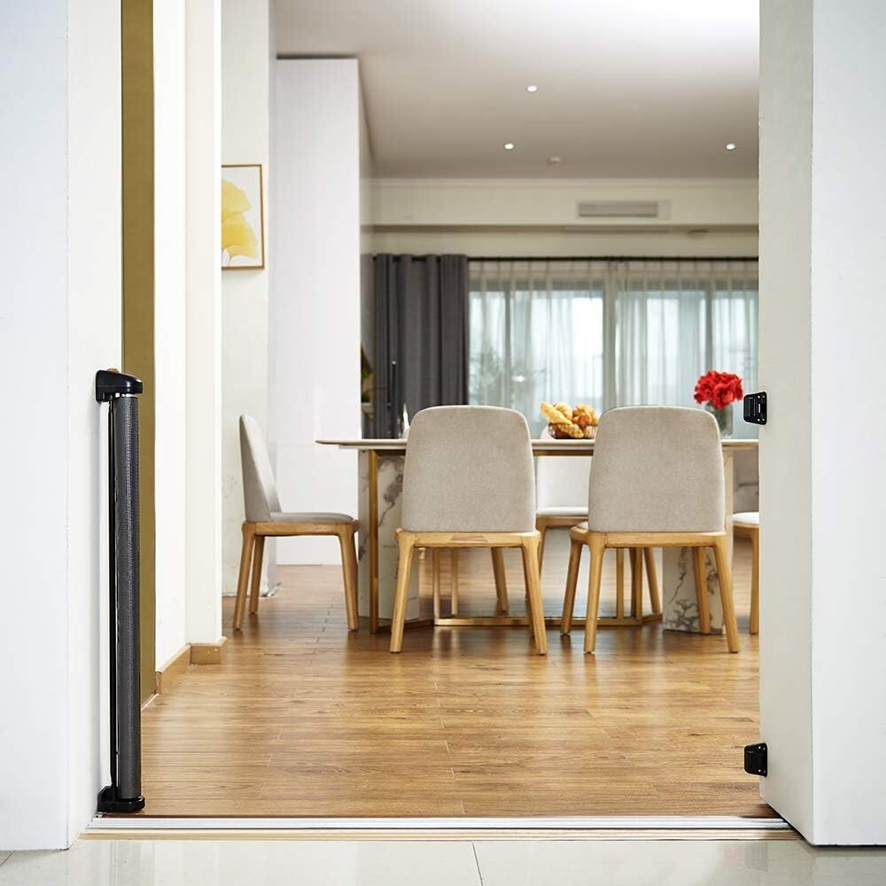 Adjustable Retractable Baby & Pet Gate - 55" Wide, Perfect for Doors & Hallways