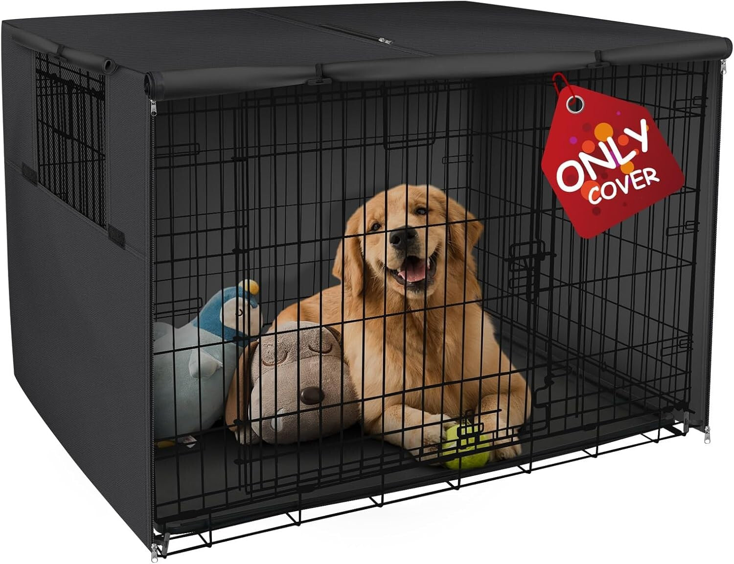 Lightweight 42-Inch Dog Crate Sunshade Cover - Perfect for Travel and Home Use