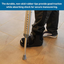 Load image into Gallery viewer, Silver Lightweight Crutches for Adults &amp; Children - Comfort &amp; Stability Included