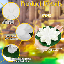 Load image into Gallery viewer, Elegant 24 Pcs Floating Lotus Lights with Remote Control for Garden Parties