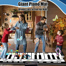 Load image into Gallery viewer, Portable 6ft Musical Play Mat with 8 Instrument Sounds &amp; Family Fun Modes
