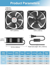 Load image into Gallery viewer, Dual Ball Bearing 200mm Muffin Fan - Efficient Cooling with Quick Installation