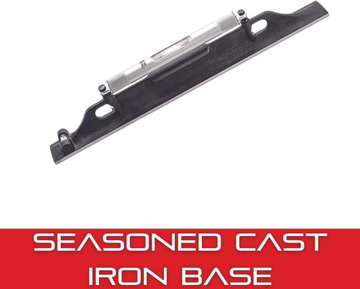 Hand-Powered 8-Inch Level with Ground Vial - Perfect for Precision in Any Trade