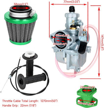 Load image into Gallery viewer, Premium VM22 Carburetor Upgrade for Coleman CT200U &amp; Baja Warrior Mini Bikes