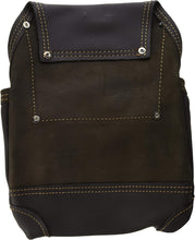 Load image into Gallery viewer, Premium Oil Tanned Leather 10 Pocket Tool Pouch in Tan Brown for Professionals