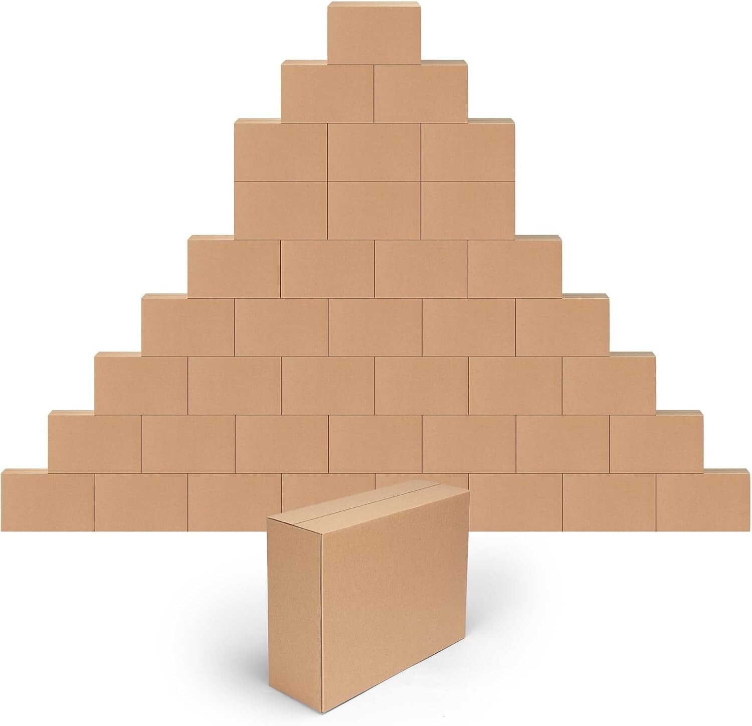 40 Pack Eco-Friendly 12x9x4 Inch Shipping Boxes for Easy Mailing & Moving