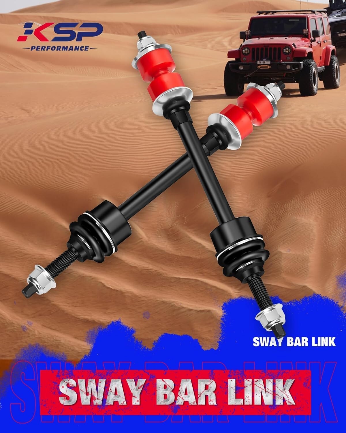 Durable KSP Front Stabilizer Bar Link for 2006-2022 Ram 1500 & Classic Models