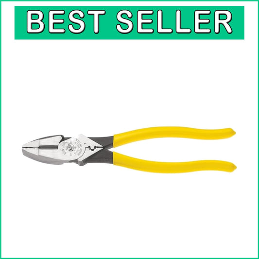 Durable 9-Inch Lineman's Crimping Pliers with Enhanced Grip - Made in the USA