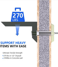 Load image into Gallery viewer, Reusable Drywall Anchors &amp; Bolts - 100pcs Heavy-Duty Solution for TV Mounting