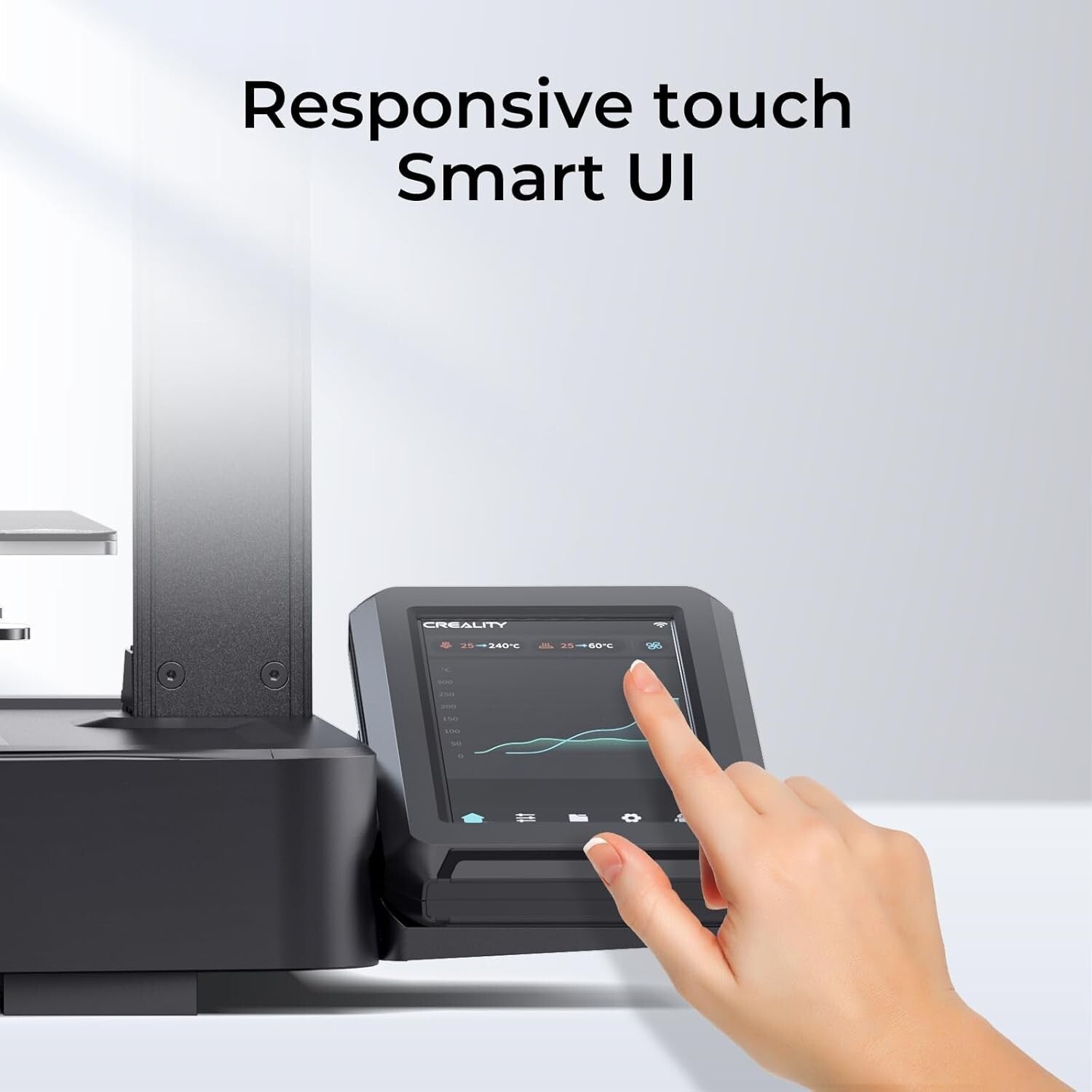 Easy-to-Use 3D Printer with 300℃ Support and Cloud Control - Ideal for Beginners