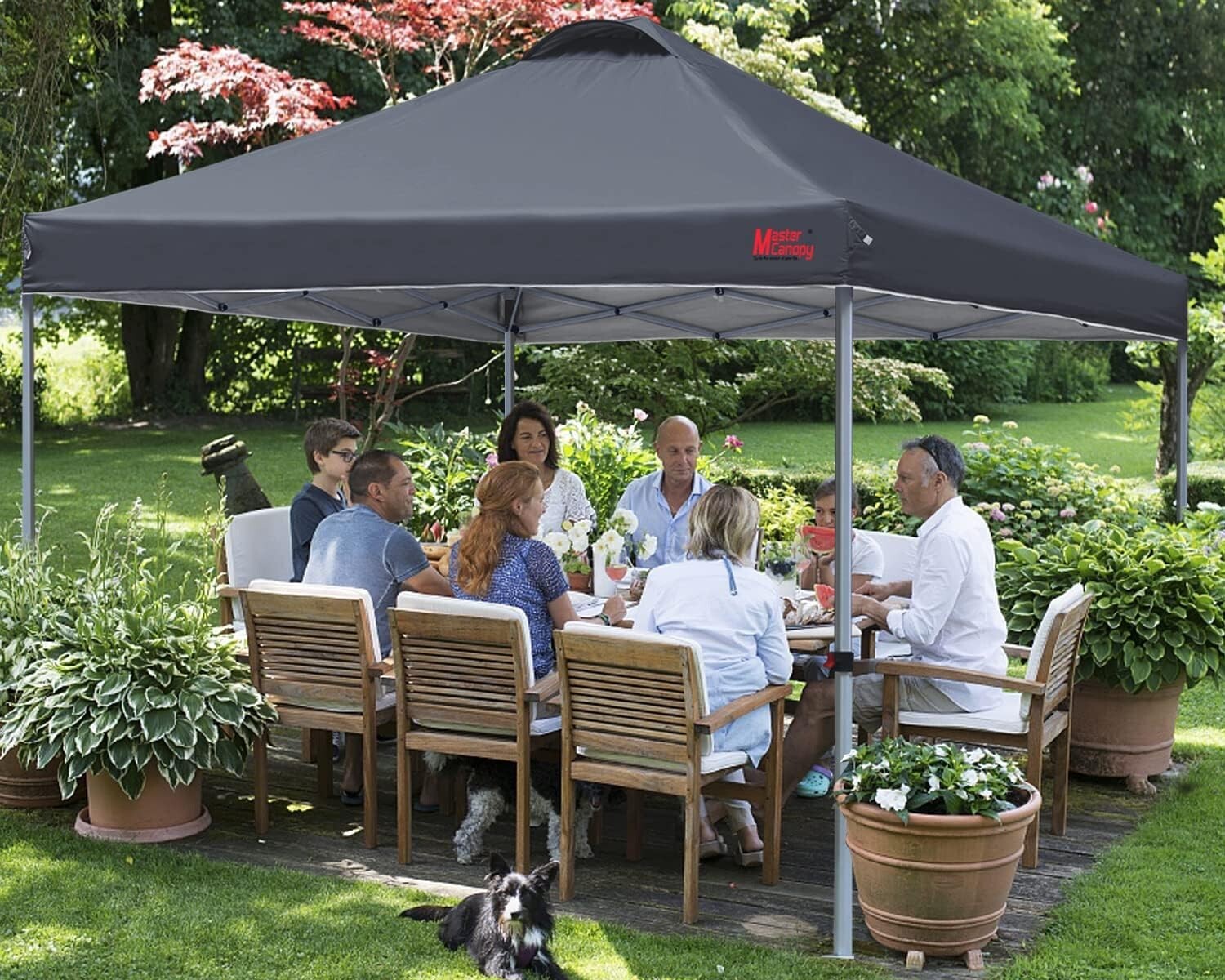 Portable 8x8 Outdoor Canopy Tent with Roller Bag - Ideal for Festivals & Camping