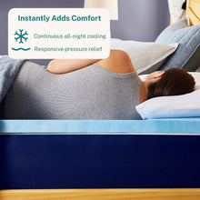 Load image into Gallery viewer, Hypoallergenic Full Size Cooling Gel Mattress Topper - 2-Inch Comfort Boost
