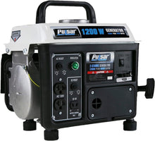 Load image into Gallery viewer, Lightweight 1,200 Peak Watts Gas Generator with Recoil Start for Outdoor Use
