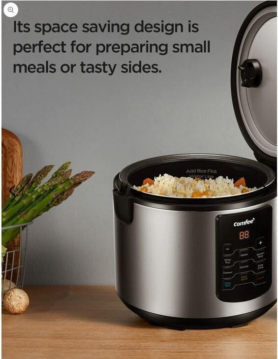 Stainless Steel 2 QT Multi Cooker - Quick Cooking with Safety Features